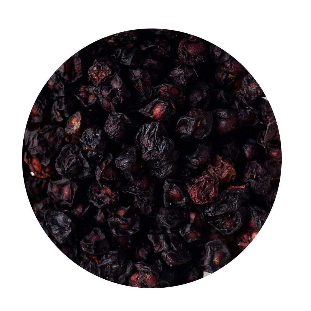 Loose Organic dried Schisandra Berries.