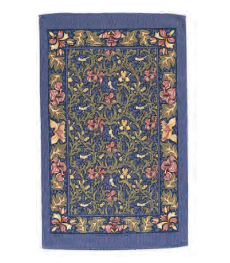 Tea Towel with birds and floral print.