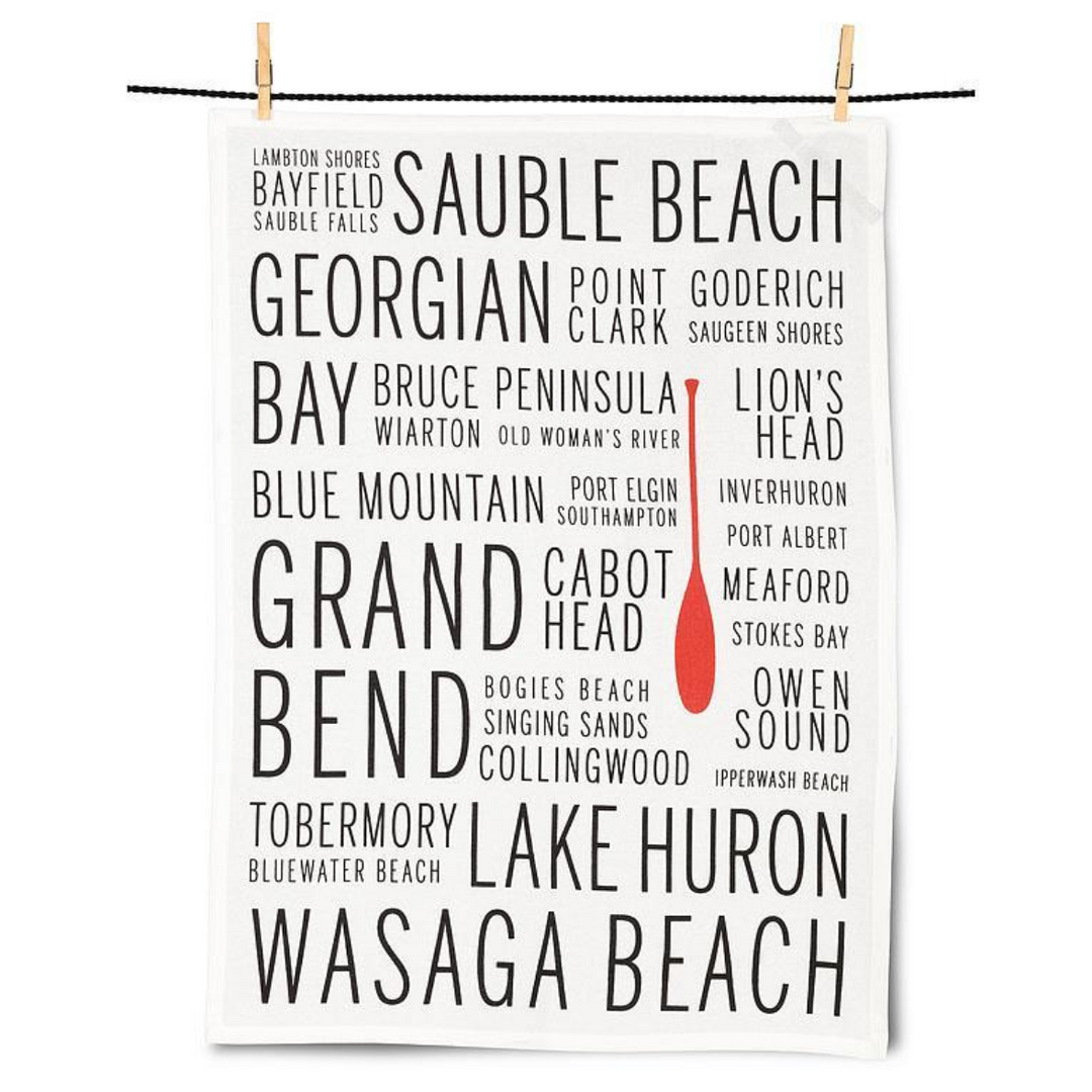 Lake Huron Tea Towel